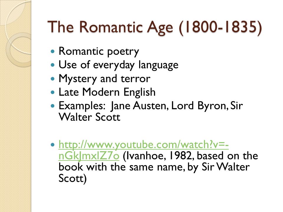 British Romanticism: Characteristics of Romantic Poets